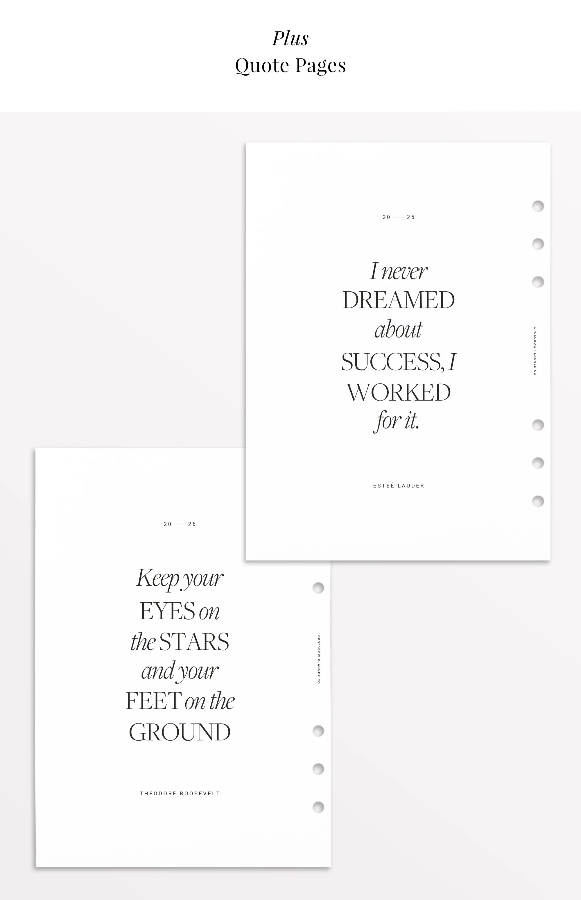 2025-2026 Daily Planner Inserts A5
