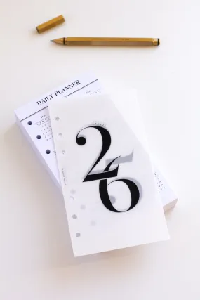 2025-2026 Personal Daily Planner Inserts