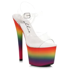 709-LOVE 7" Inch With Rainbow Design