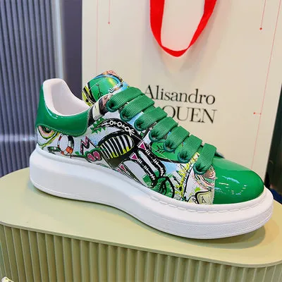 ALEXANDRO MOQUEN GRAFFITI CAMO CHUNKY SOLE UNISEX SNEAKER
