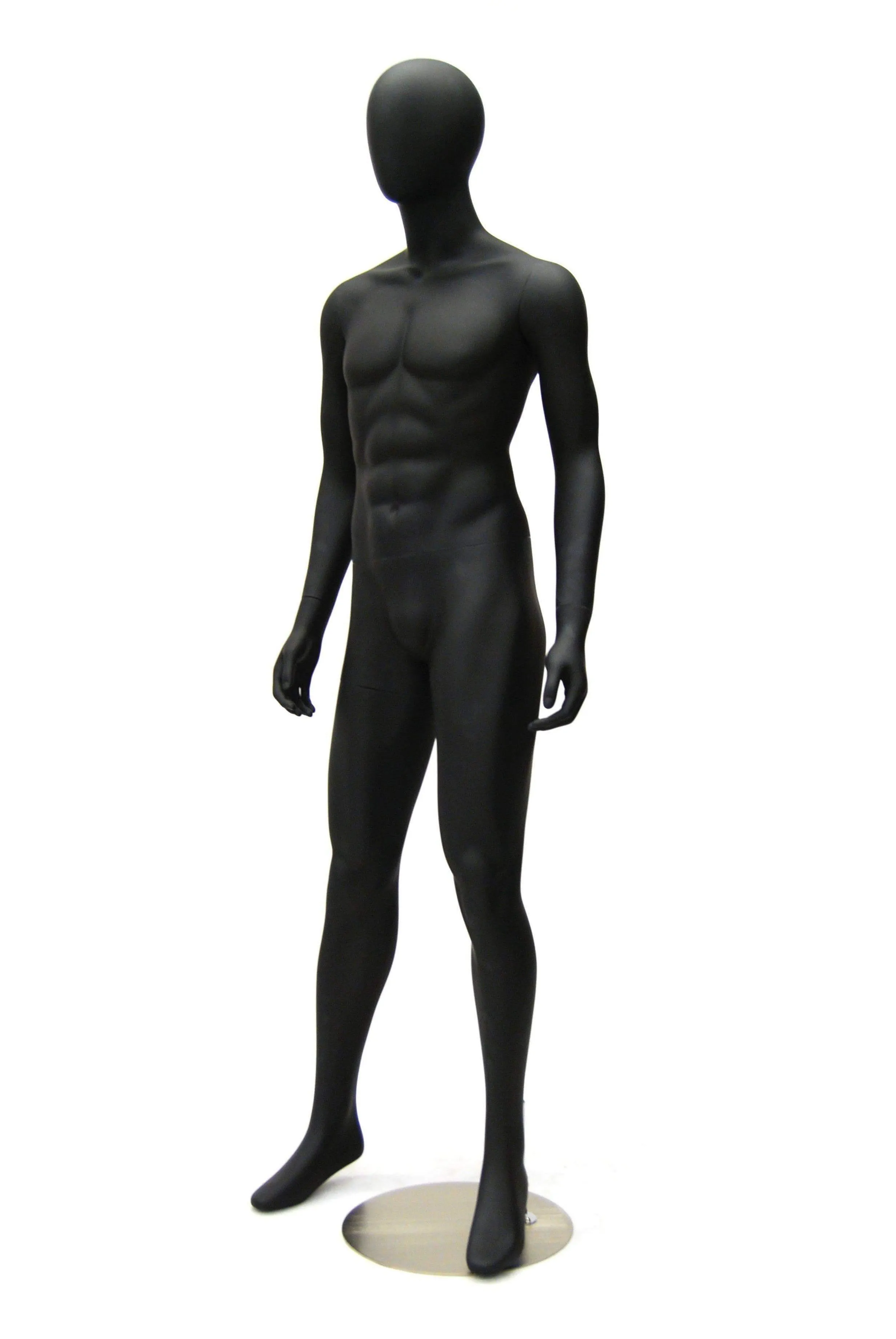 Black Male Egghead Mannequin MM-KM26BK2