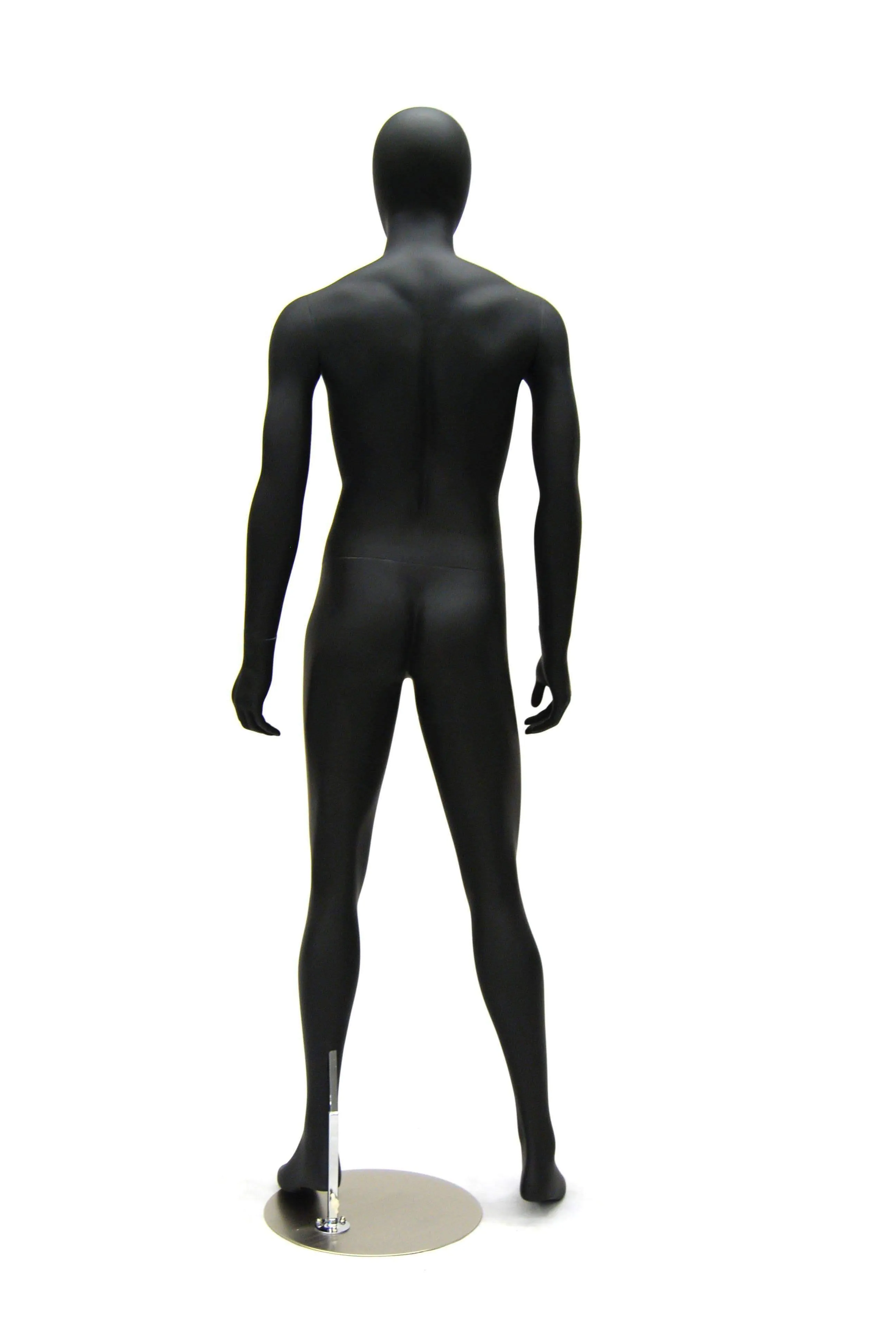 Black Male Egghead Mannequin MM-KM26BK2