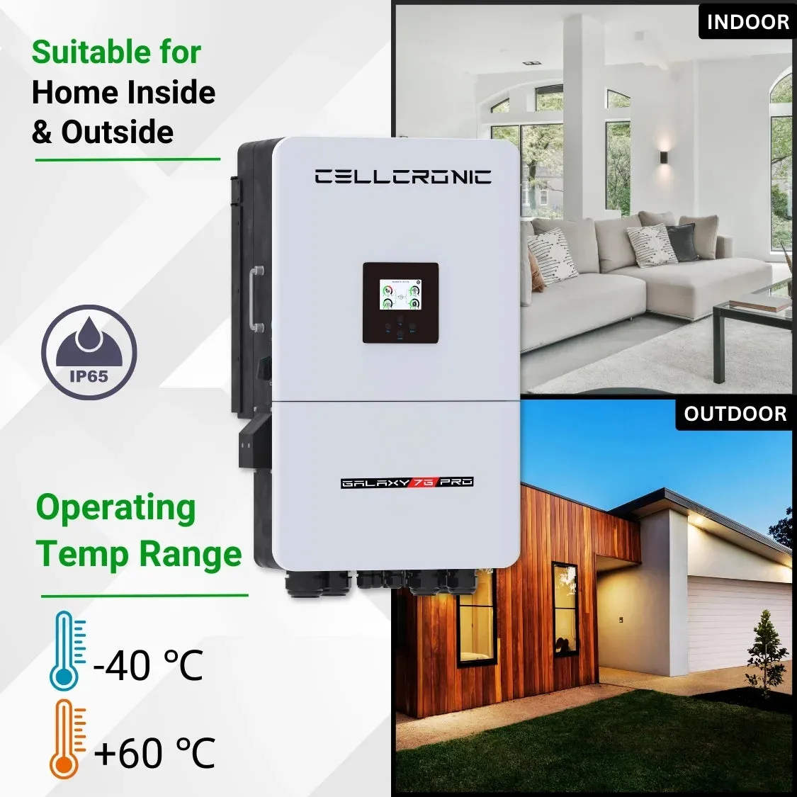 CELLCRONIC 7G PRO 12KW (Three Phase) Dual MPPT Hybrid Inverter