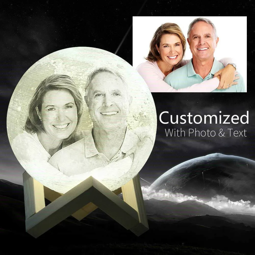Customized Personality 3D Printing Moon Lamp