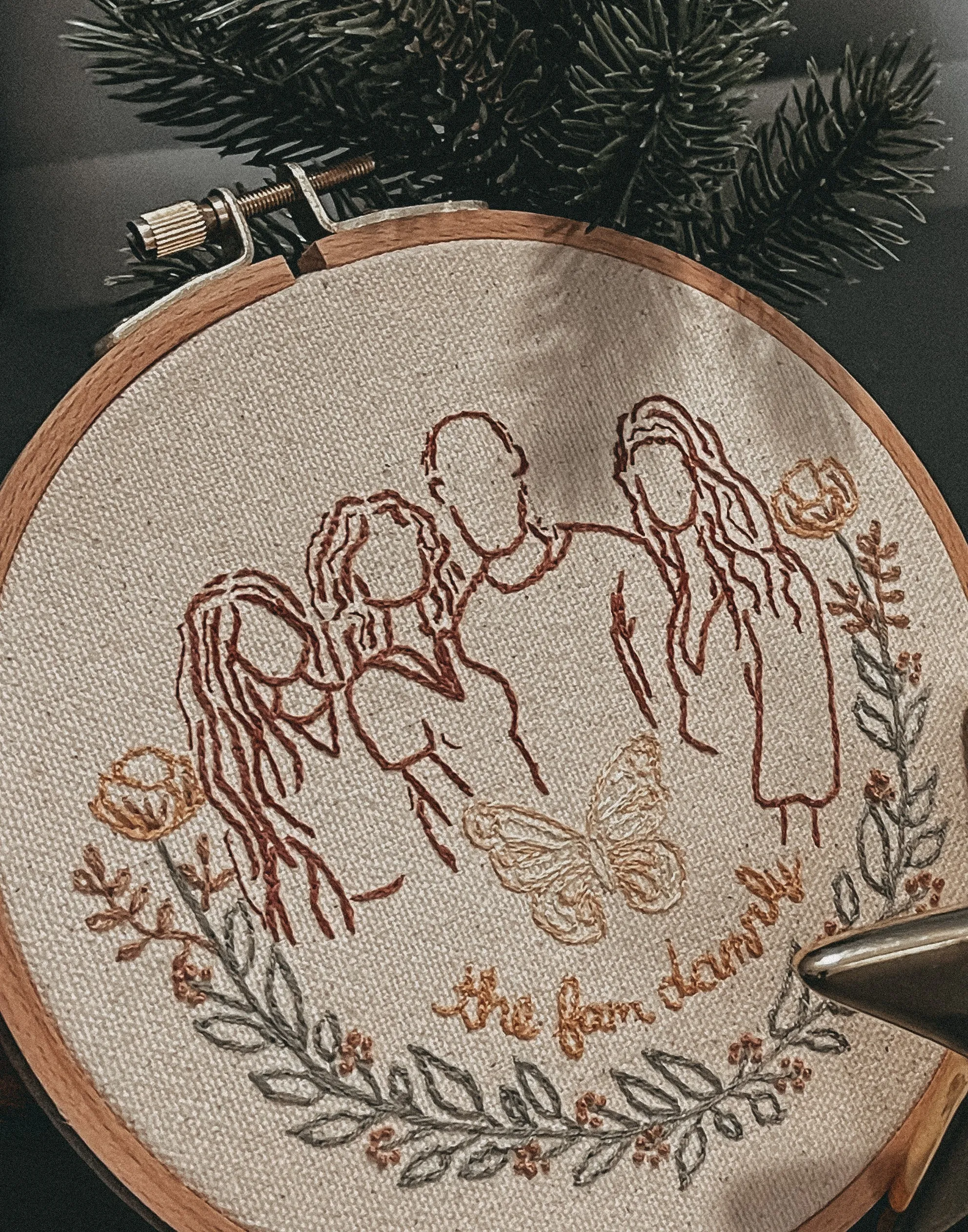 Customized Portrait Hoop