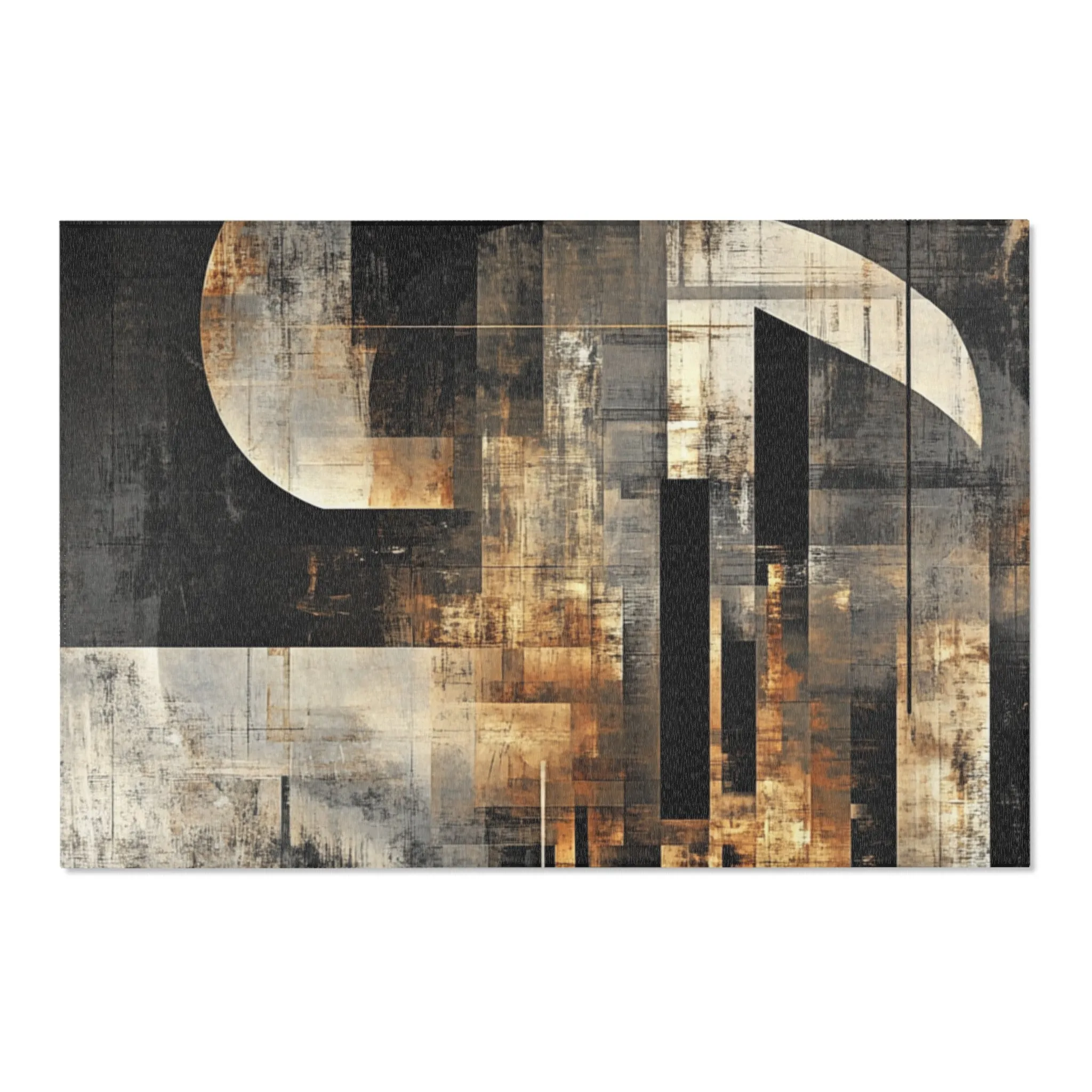 DUO MODERN "Neutral Abstract" Area Rug