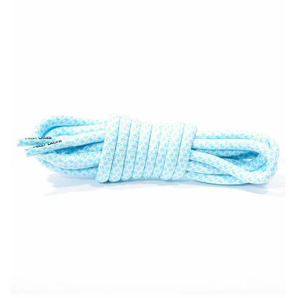 Fully Laced Carolina Blue/White Laces
