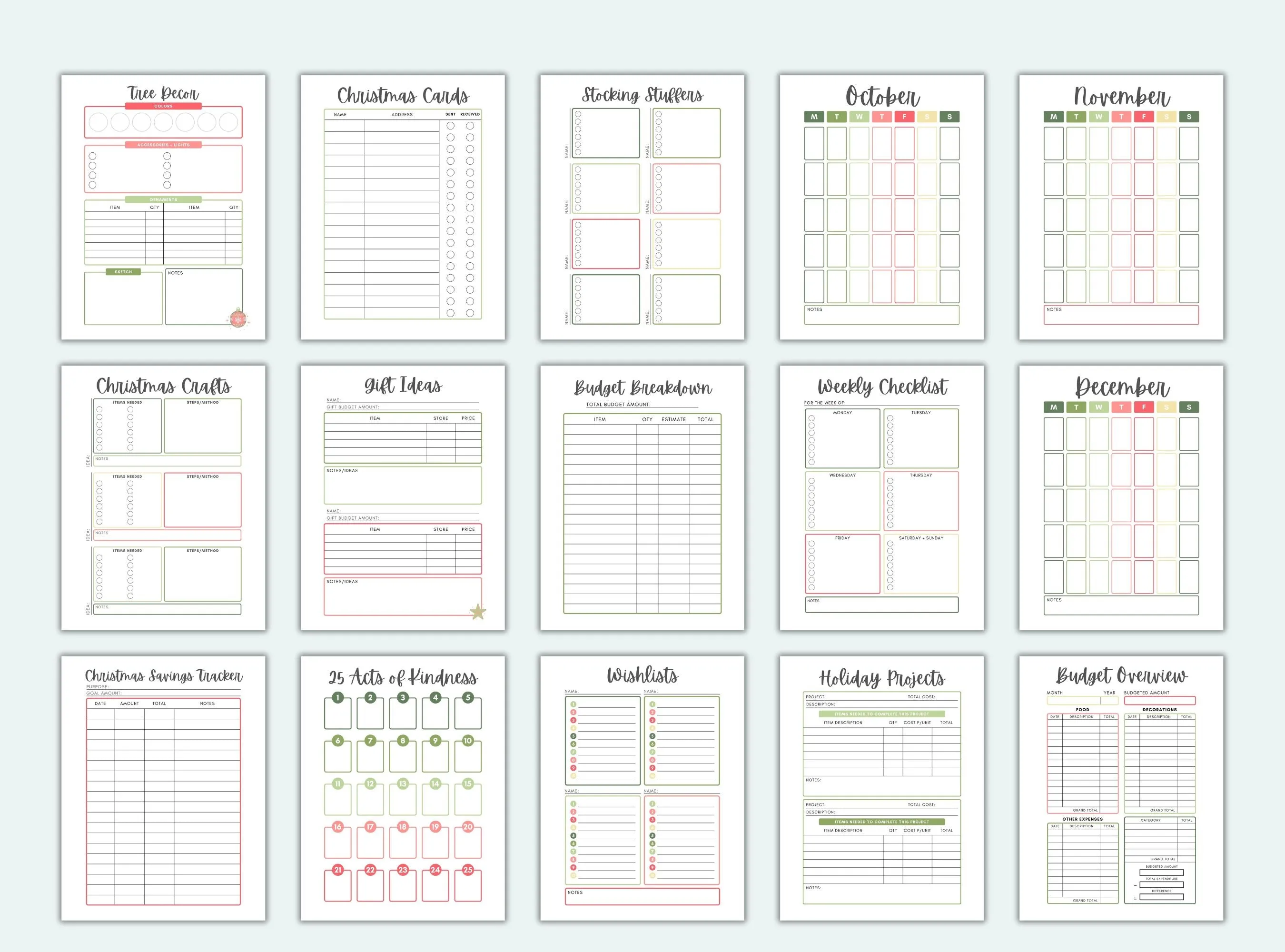 Get Ready For Christmas Planner