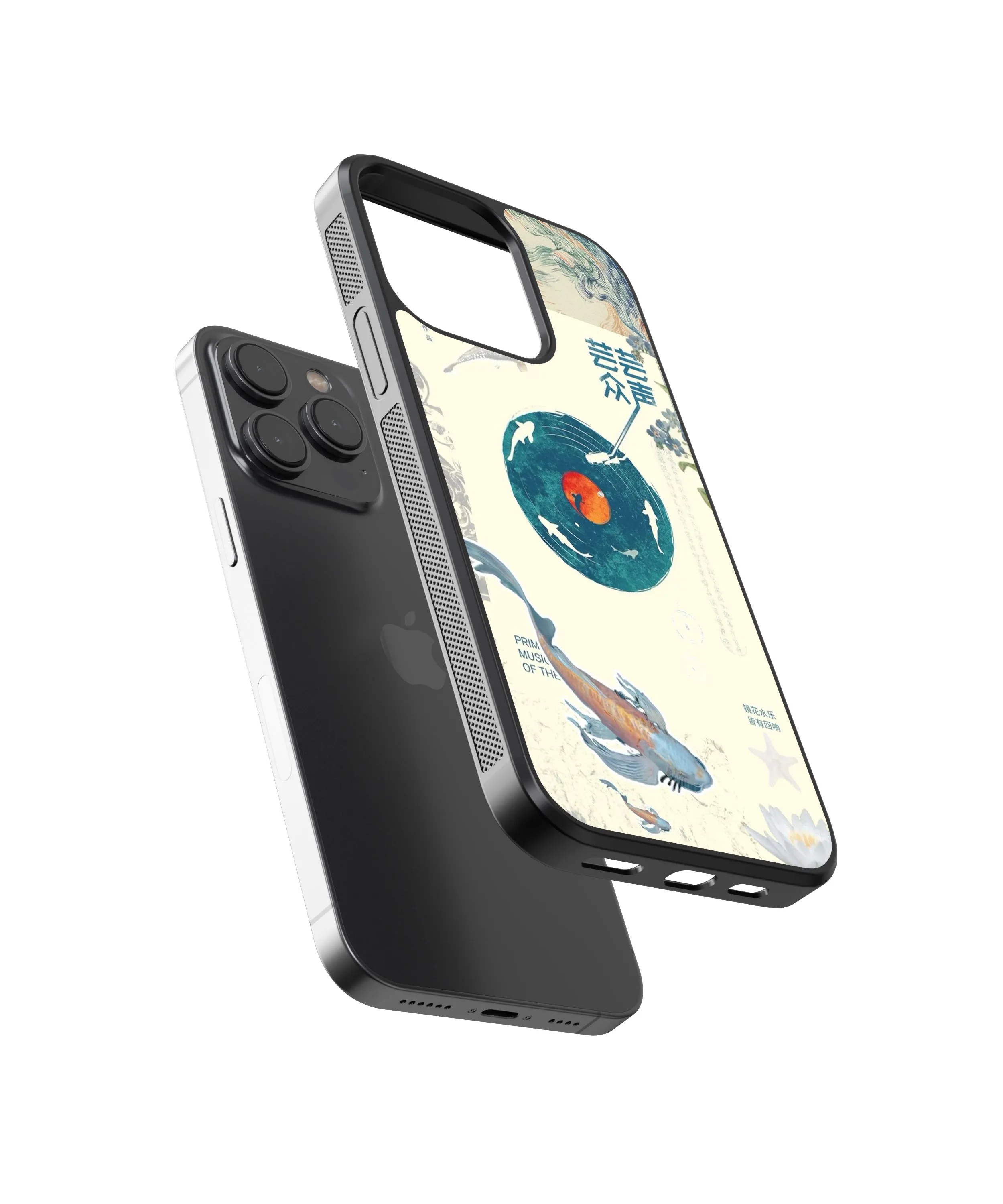 Koi Fish Abstract Glass Phone Case Cover
