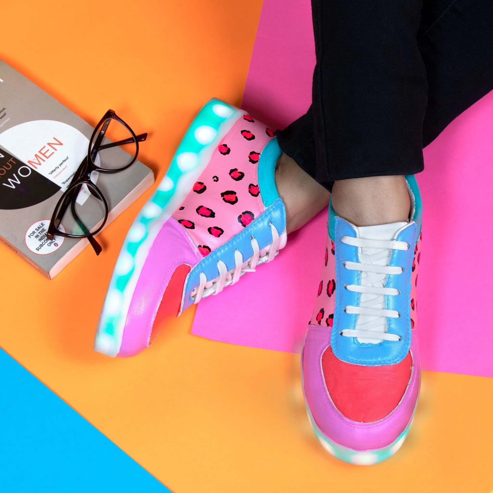 Light Me Up Sneakers - Ankle (Leopard Edition)