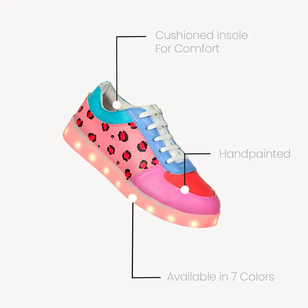 Light Me Up Sneakers - Ankle (Leopard Edition)