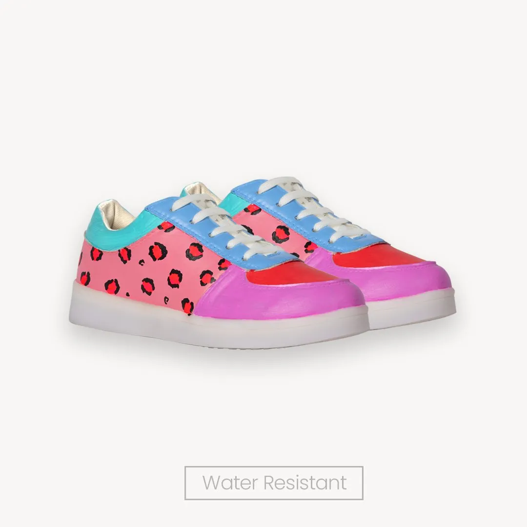 Light Me Up Sneakers - Ankle (Leopard Edition)