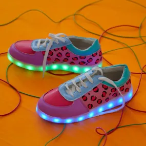 Light Me Up Sneakers - Ankle (Leopard Edition)