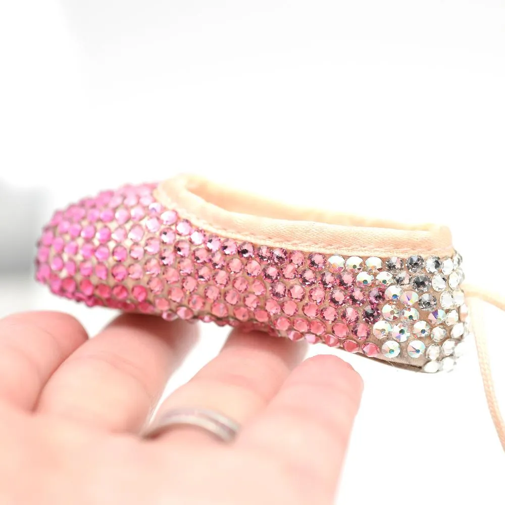 Mini Pointe Shoe • Blinged with Crystals