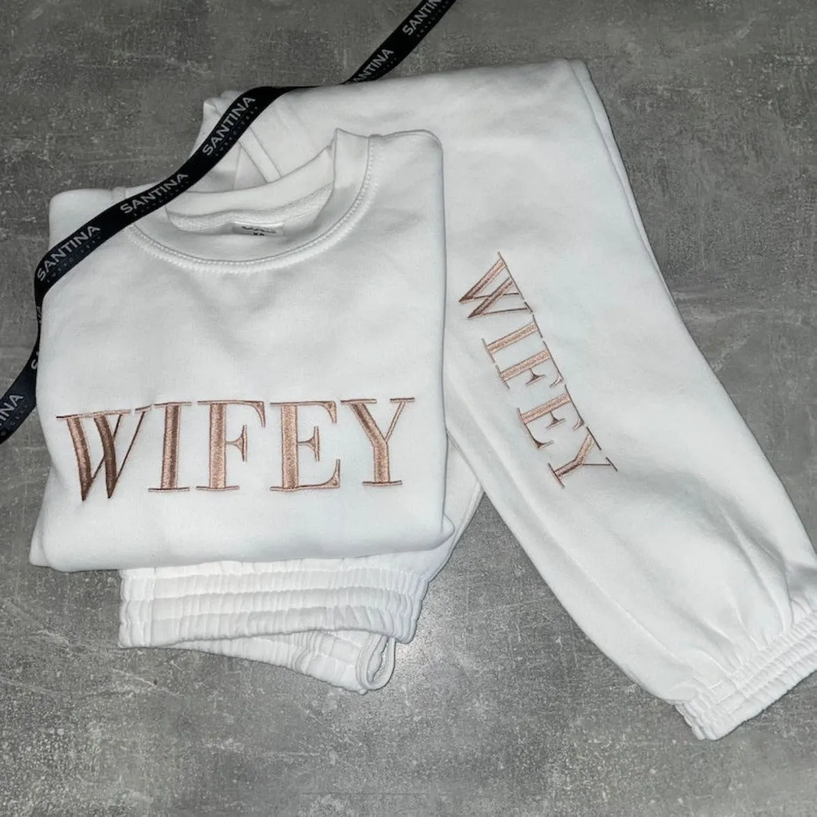 Personalized Bride and Wifey Wedding Tracksuits