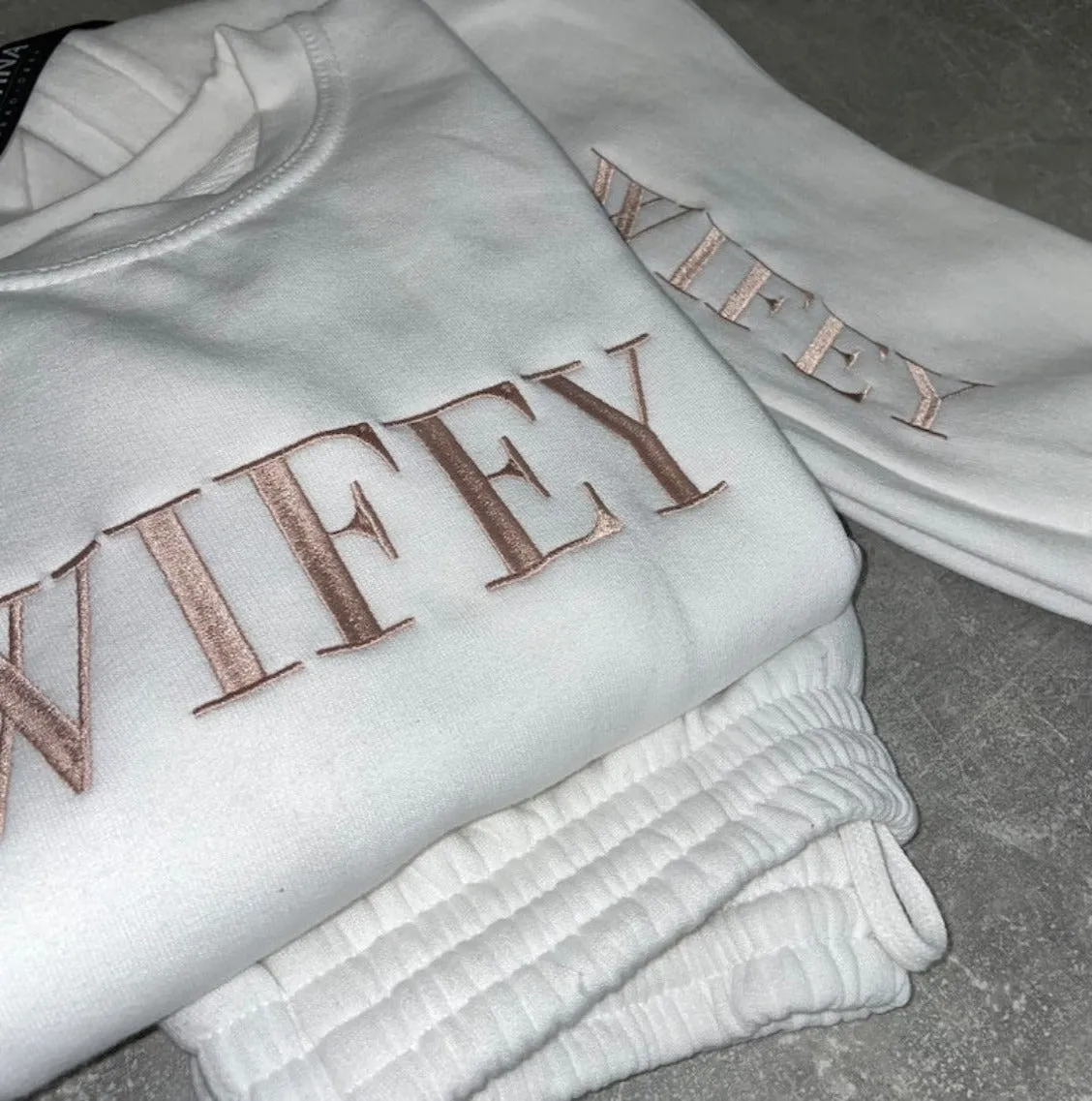 Personalized Bride and Wifey Wedding Tracksuits
