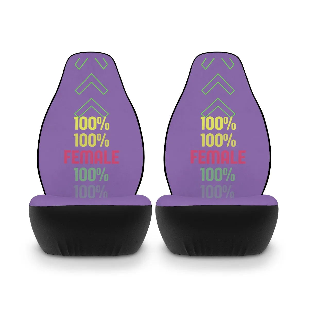 Polyester Car Seat Covers (100% Female Purple )