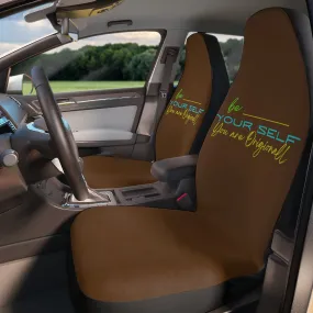 Polyester Car Seat Covers ( Be Yourself Brown )