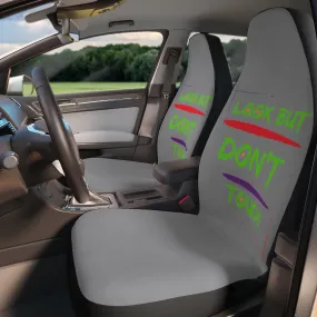 Polyester Car Seat Covers (Look But Don't Touch Grey )