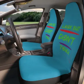 Polyester Car Seat Covers (Look But Don't Touch Turquoise )