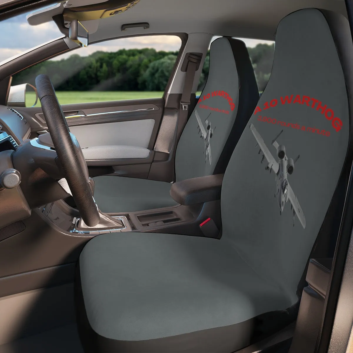 Polyester Car Seat Covers (Warthog Grey ) Military Styling