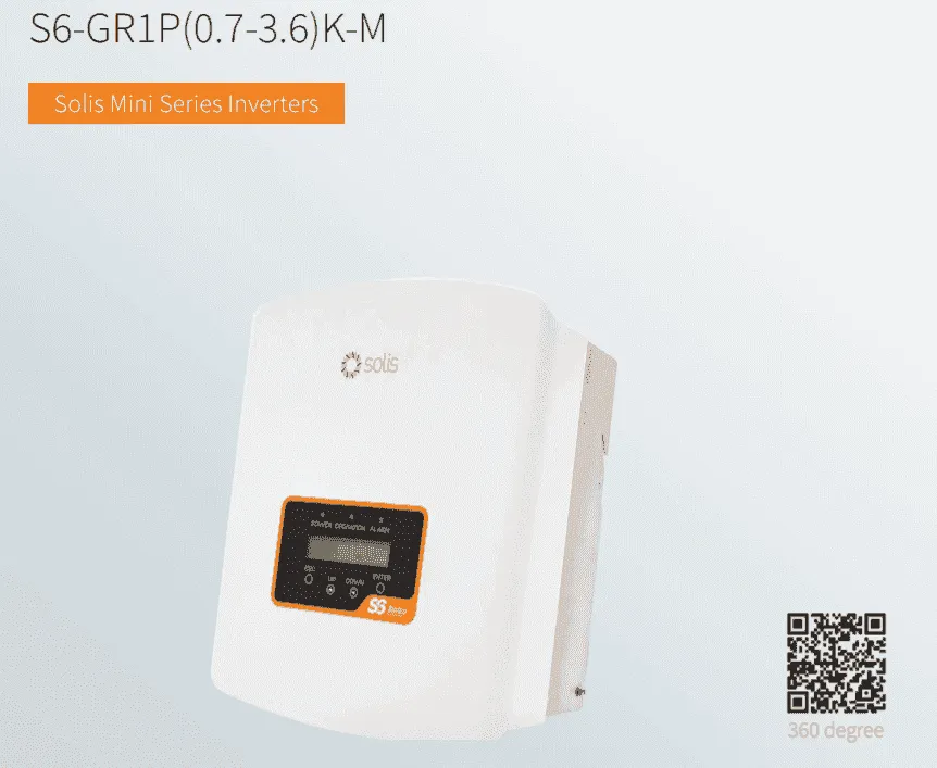 Solis Solar Inverter 2.0kW Mini S6 Single Tracker with DC isolator