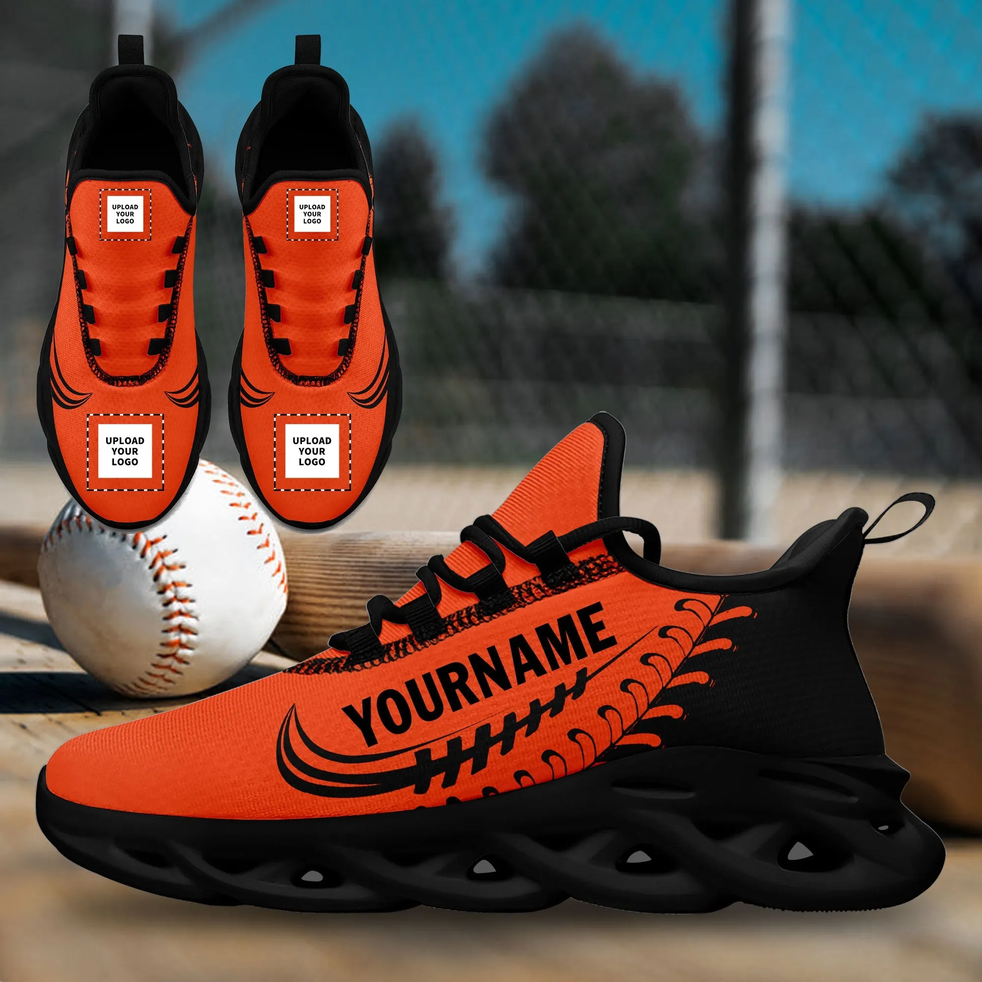 Unique Gift,Custom Orange Jersey MaxSoul Shoes and Hat Combo Offer Personalized ZH-bd0b00e0-b0