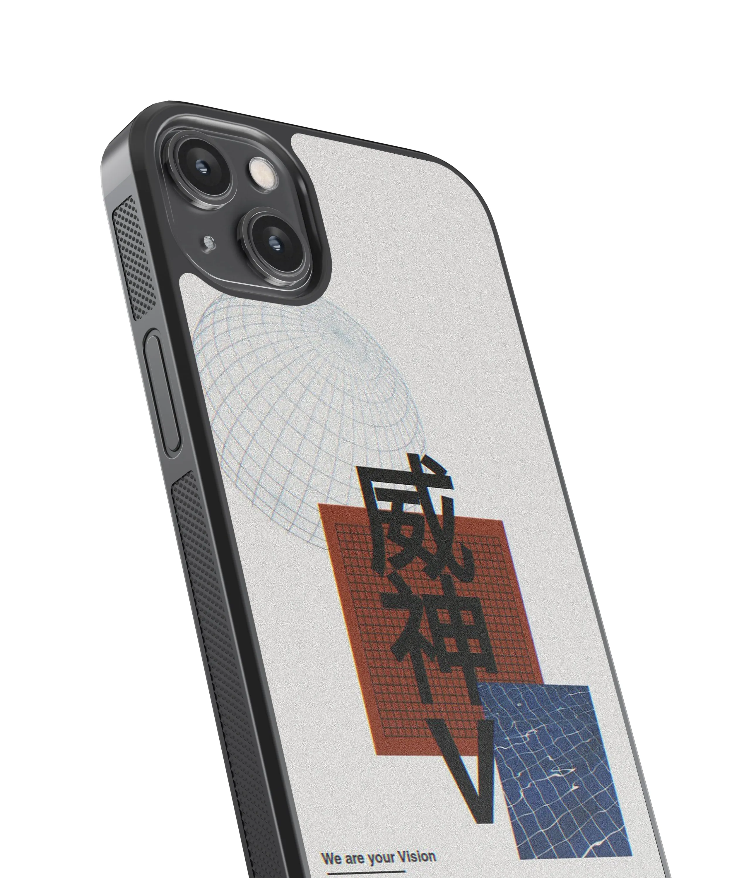 Vision Japanese Abstract Glass Phone Case Cover