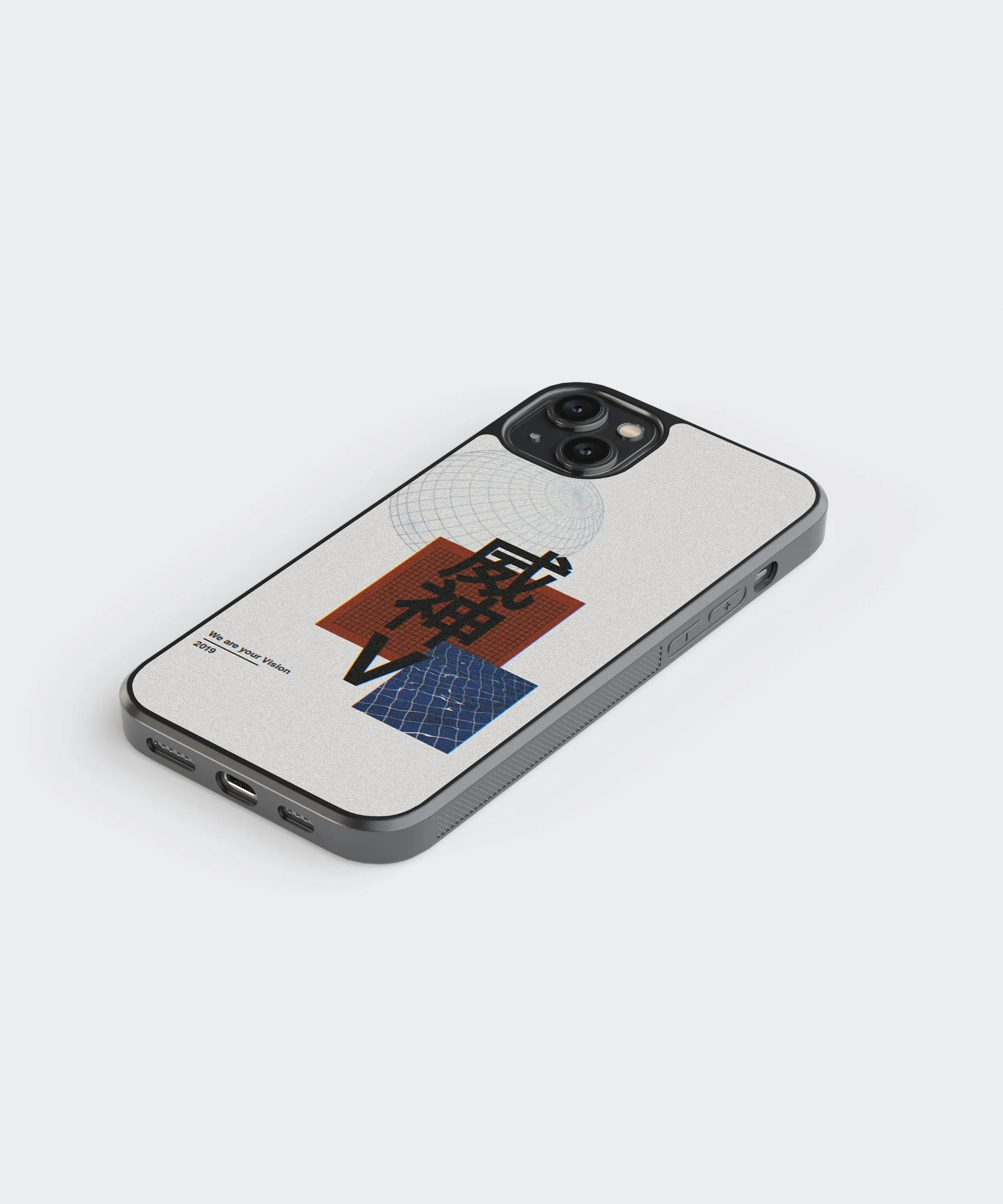 Vision Japanese Abstract Glass Phone Case Cover