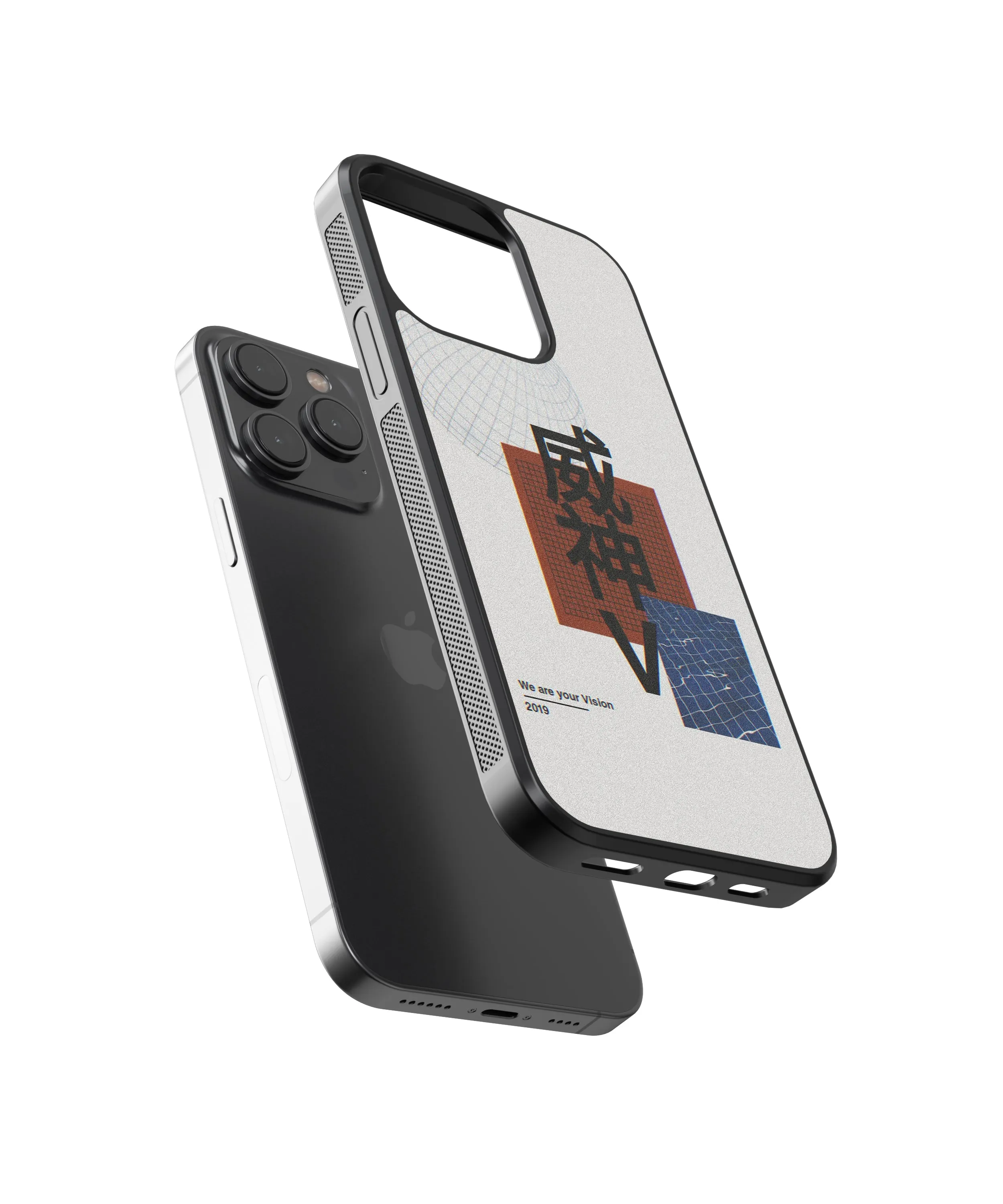 Vision Japanese Abstract Glass Phone Case Cover