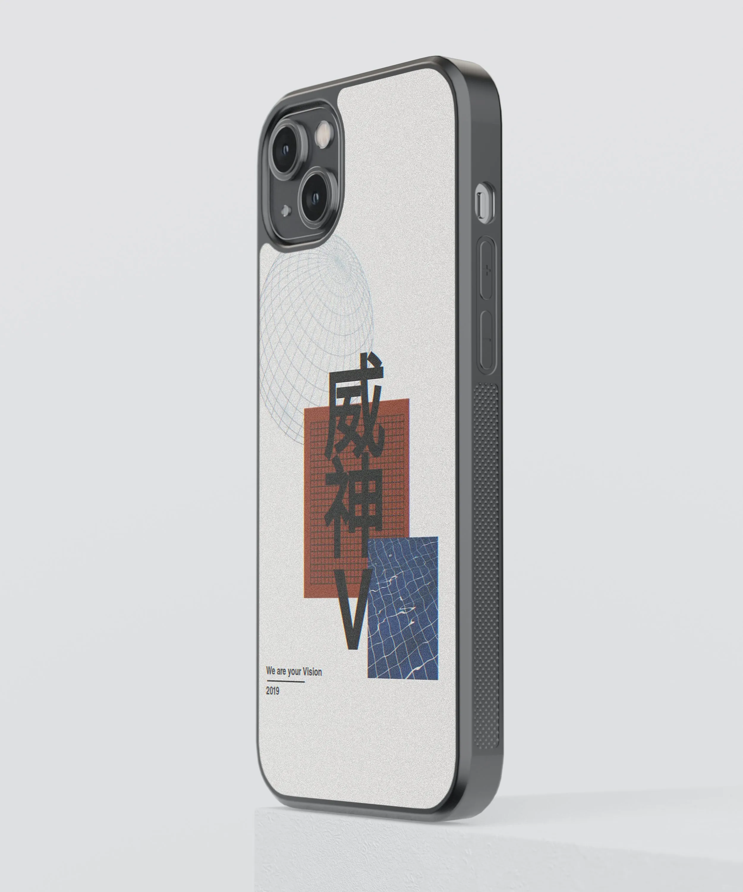 Vision Japanese Abstract Glass Phone Case Cover